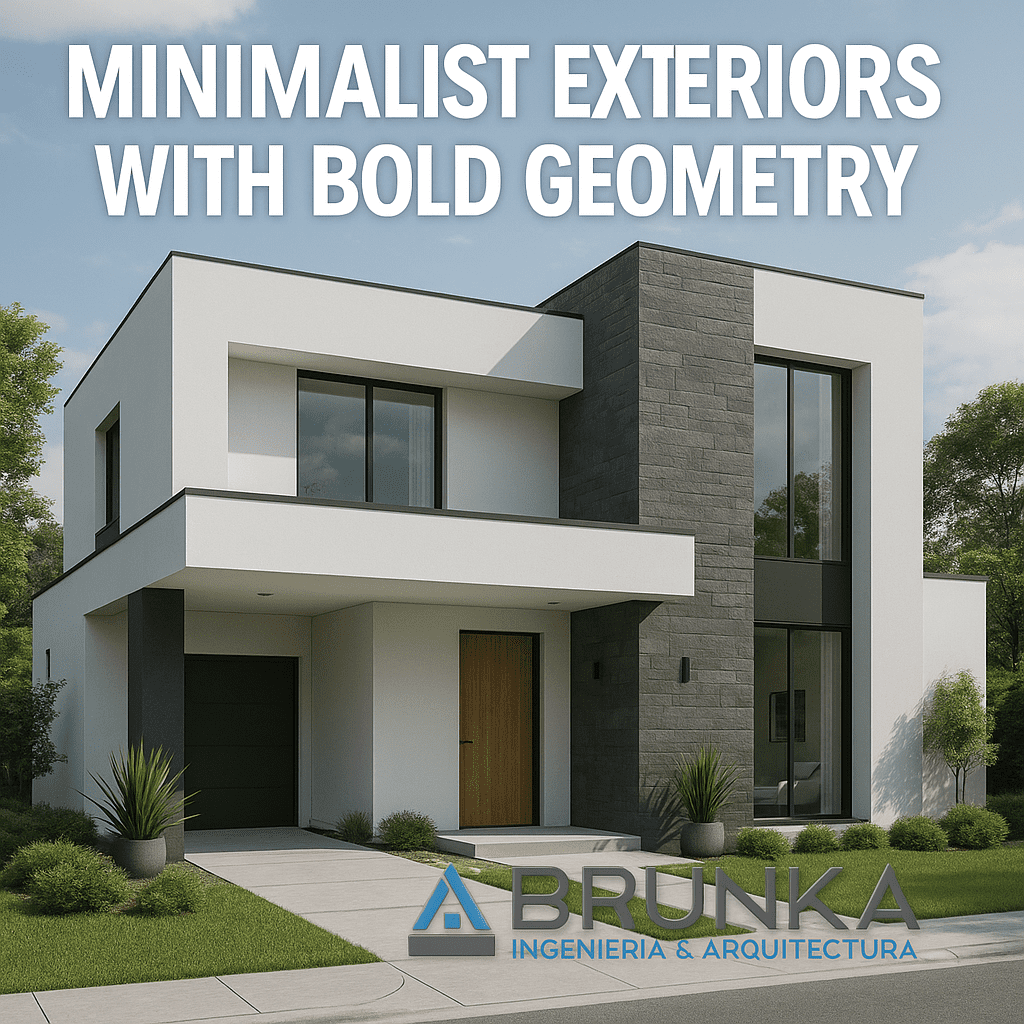 Minimalist Exteriors with Bold Geometry