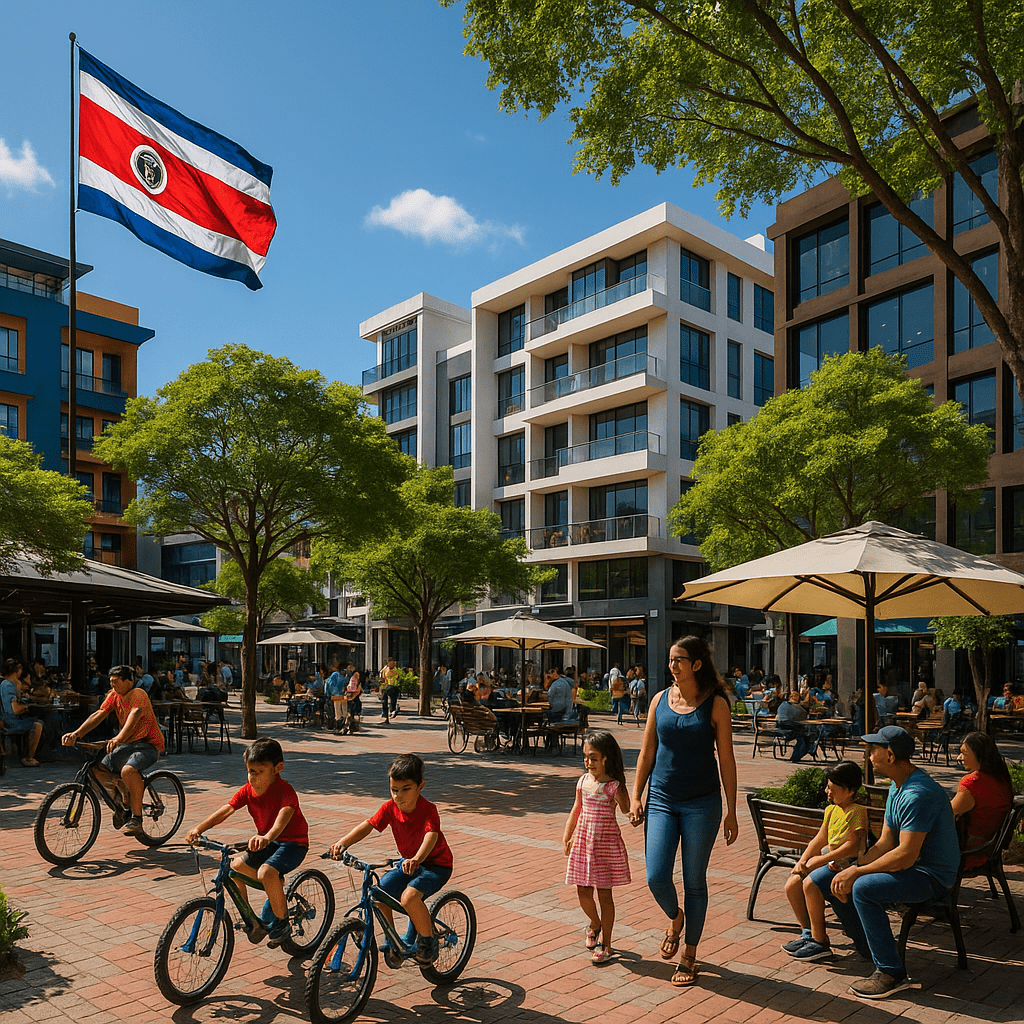 Costa Rican Urban Plaza